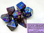 CHX 26428 Blue-Purple/Gold Gemini Polyhedral 7-Dice Set
